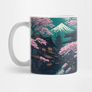 Japan town art Mug